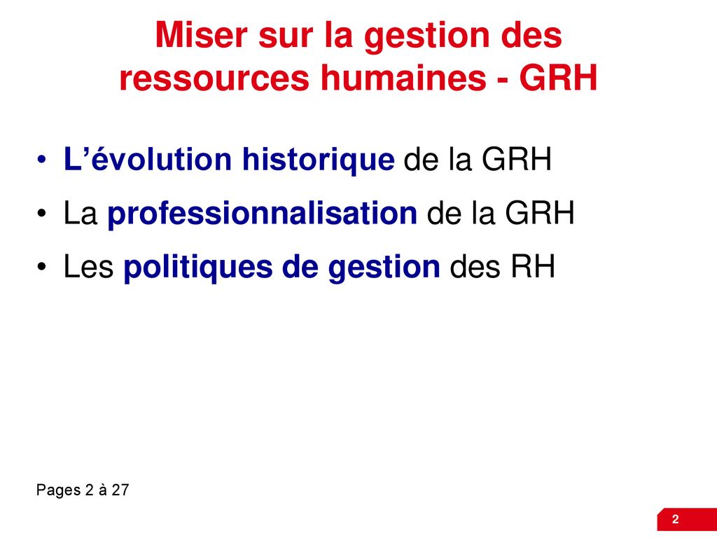 GRH Gestion des ressources humaines CHAPITRE 1 ppt télécharger